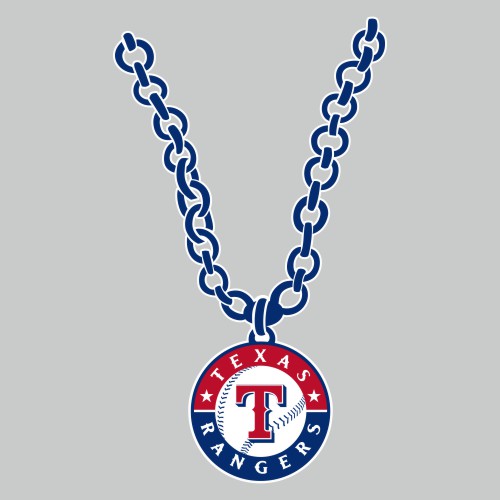 Texas Rangers Necklace logo vinyl decal